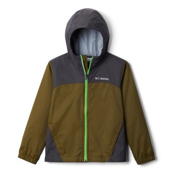 Columbia Jakne Za Dječake - Glennaker Rain Maslinasto Zelene Tamno Sive | KNYX-56397